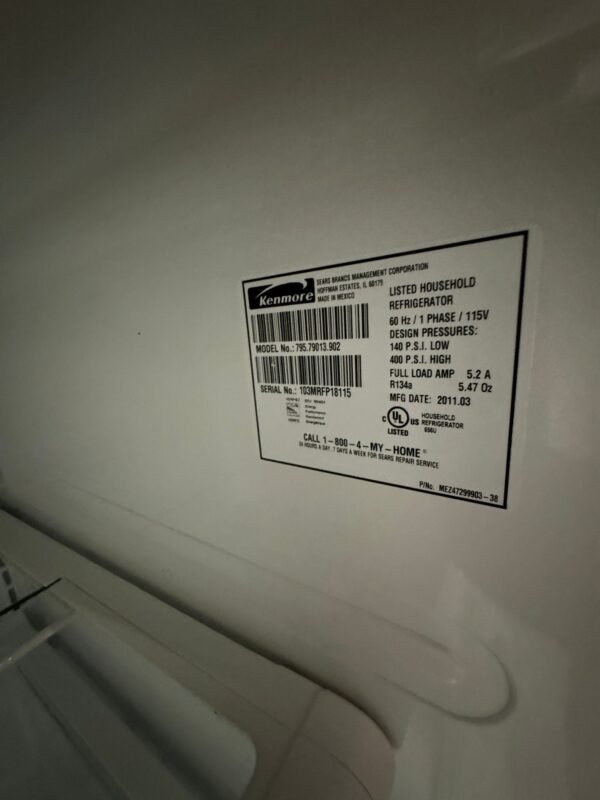 : Kenmore Refurbished Stainless Top Bottom Refrigerator