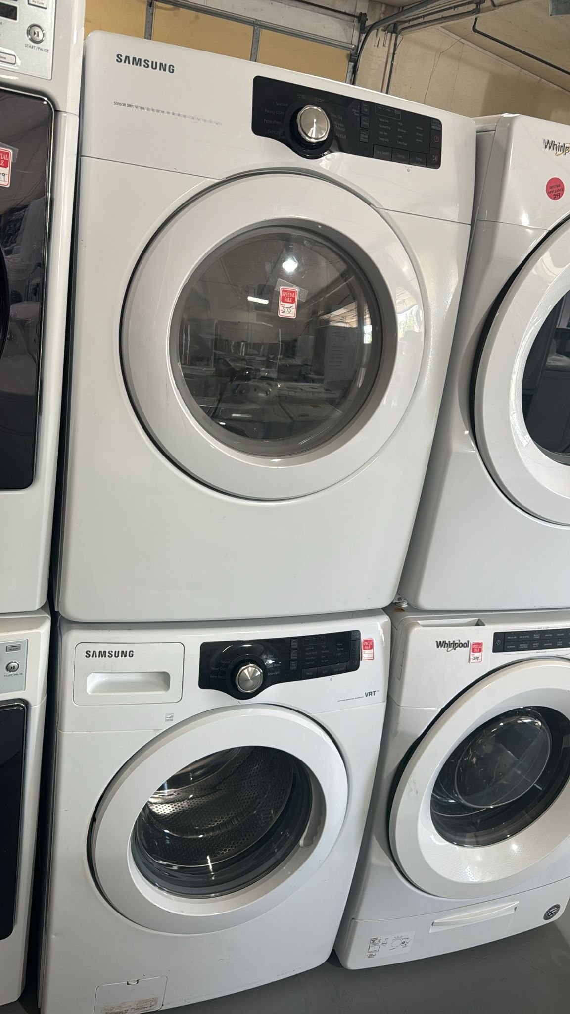Samsung Scratch and Dent Model Frontload Washer Dryer Set