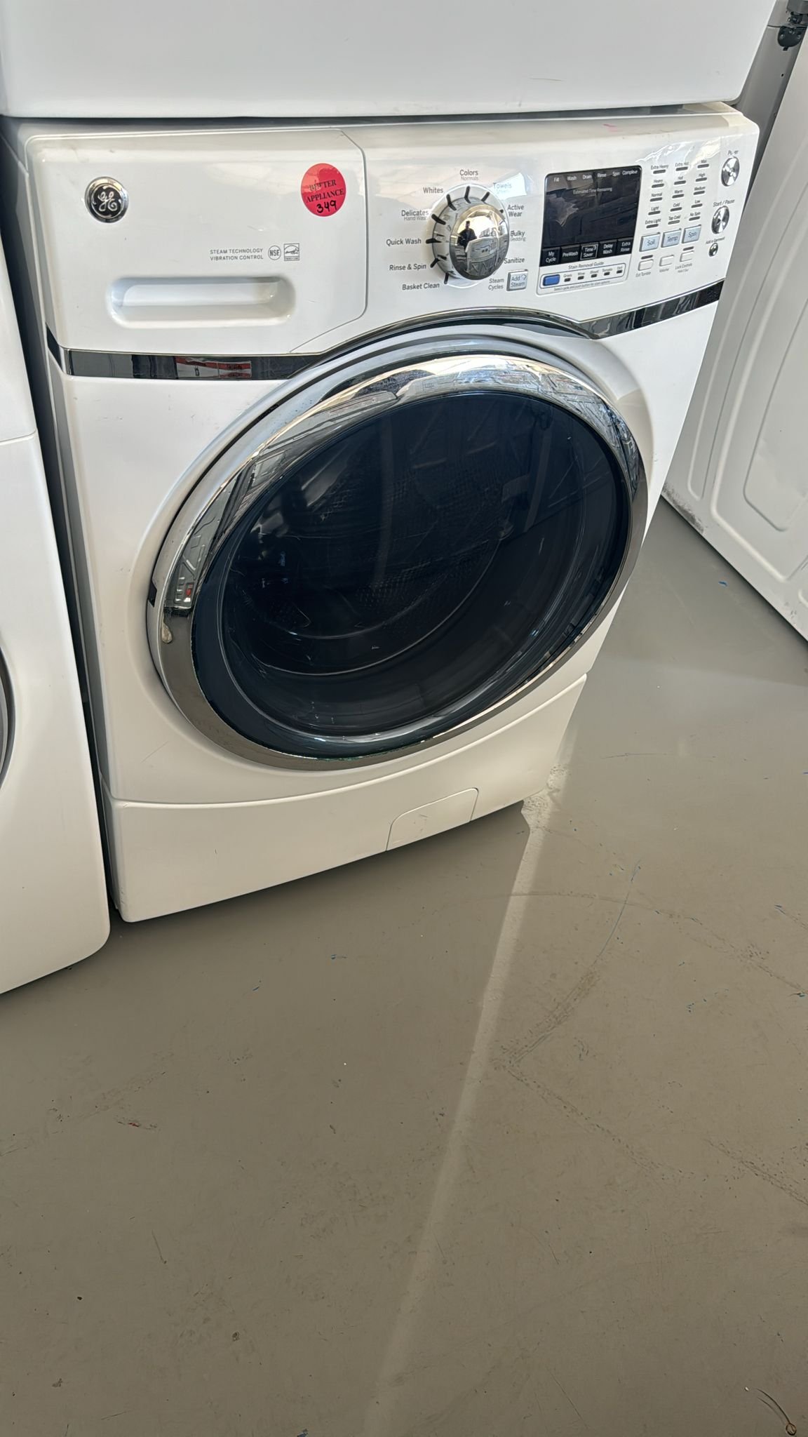GE Used Front Load Washer – White-Better Aplience