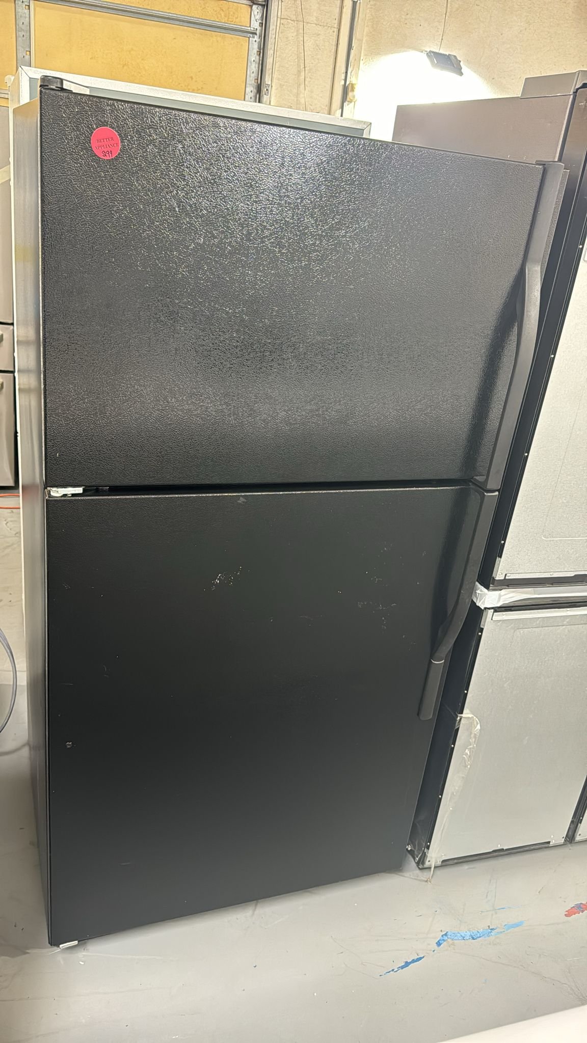 Scratch And Dent Model  Top Bottom Refrigerator – Black