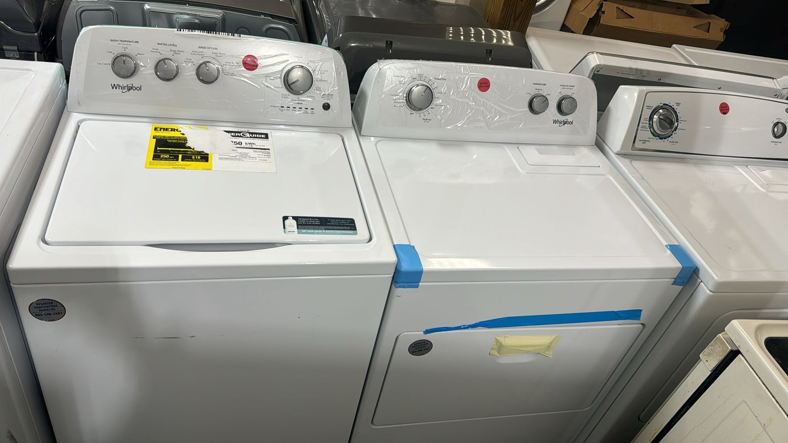 Whirlpool Scratch And Dent Washer Dryer Set – White