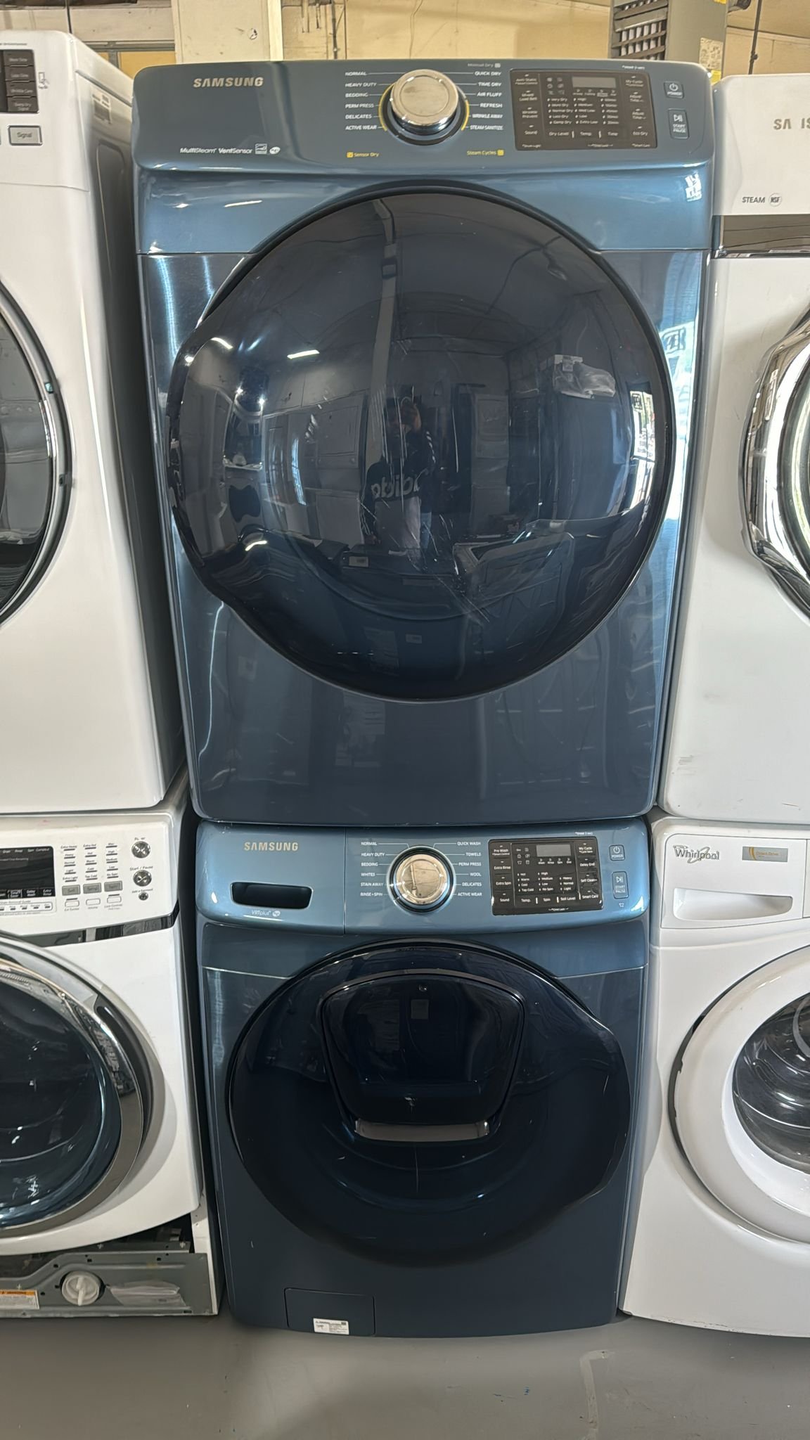 Samsung Used Front Load Washer Dryer Set – Blue