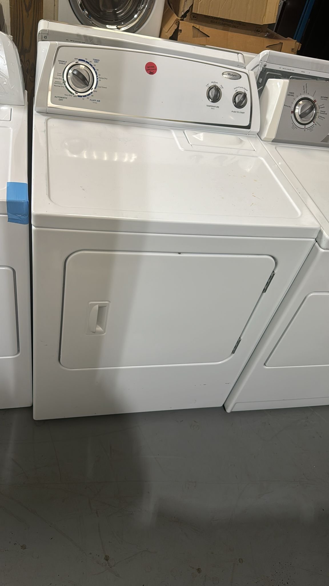Whirlpool Used Front Load Dryer – White