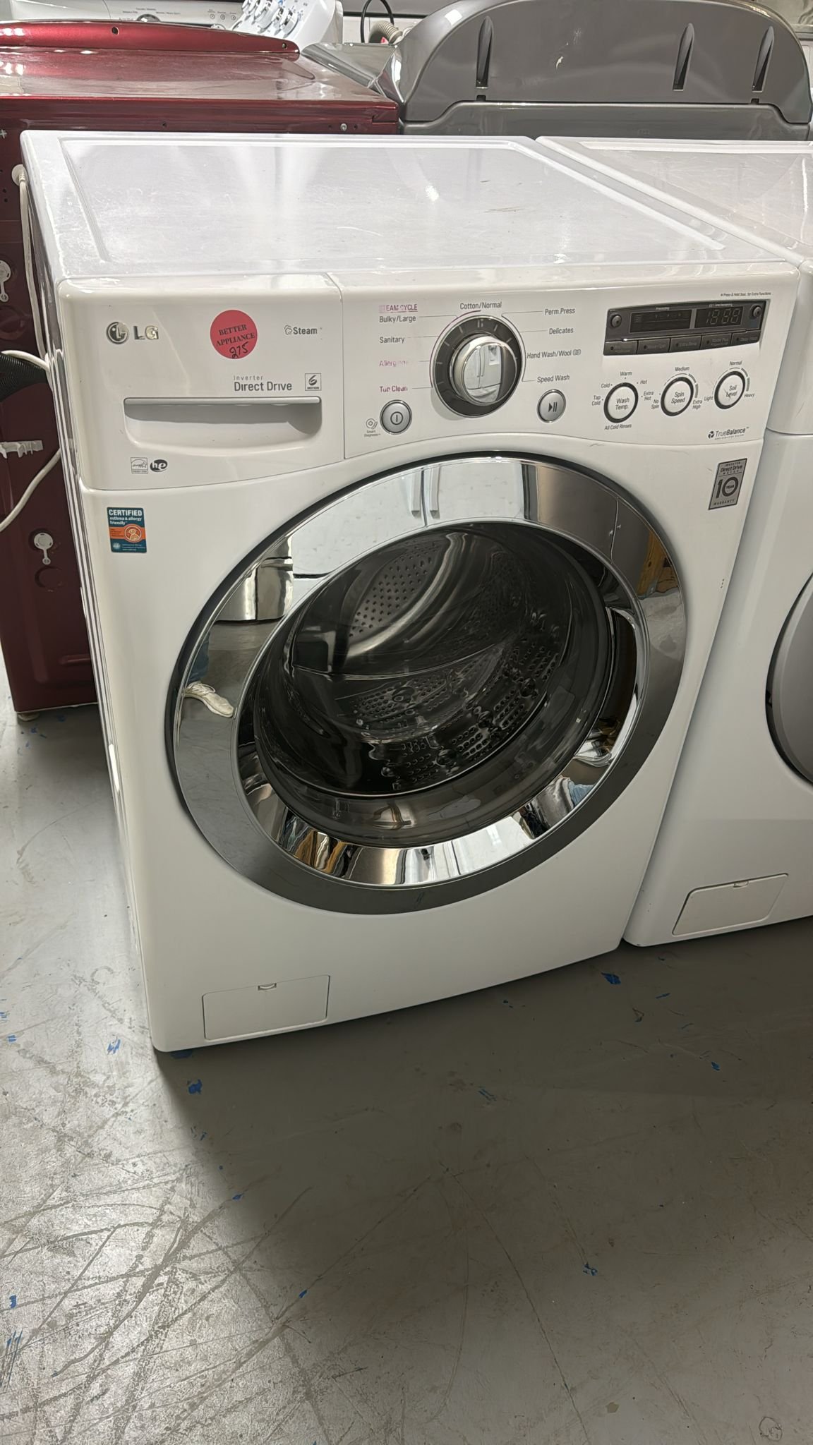LG Used Front Load Washer – White