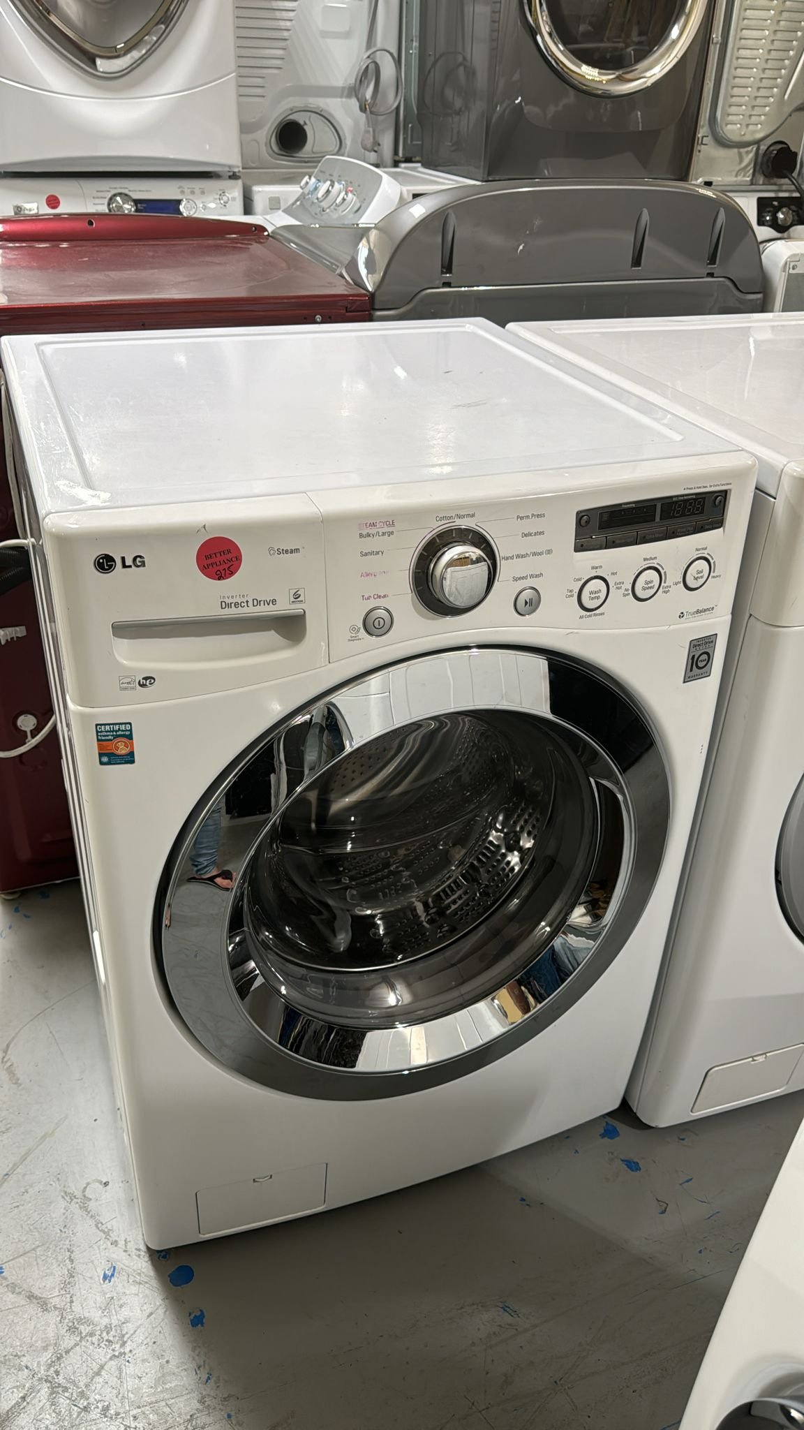 LG Used Front Load Washer  – White