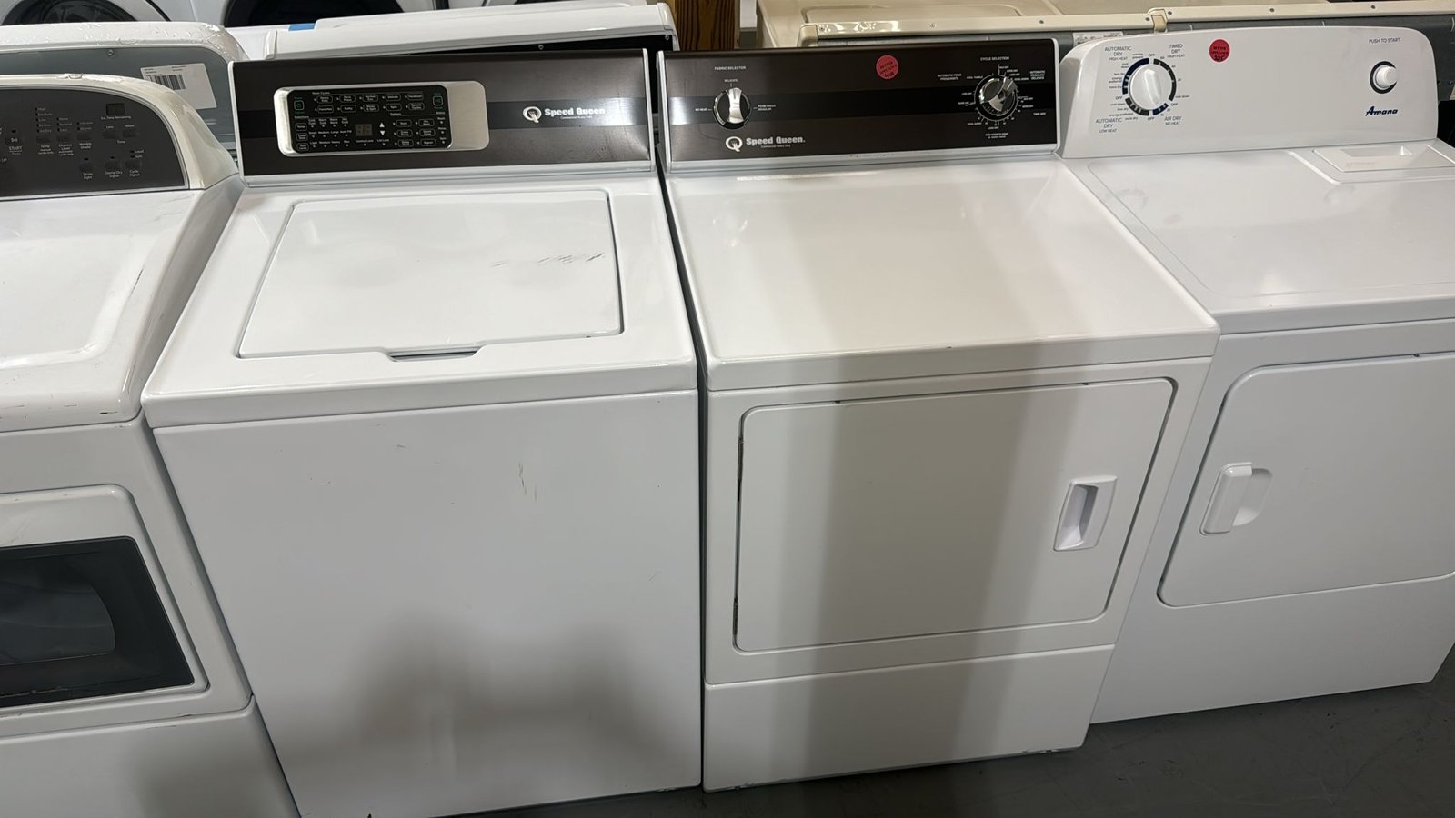 Speed Queen Like New Washer Dryer Set – White