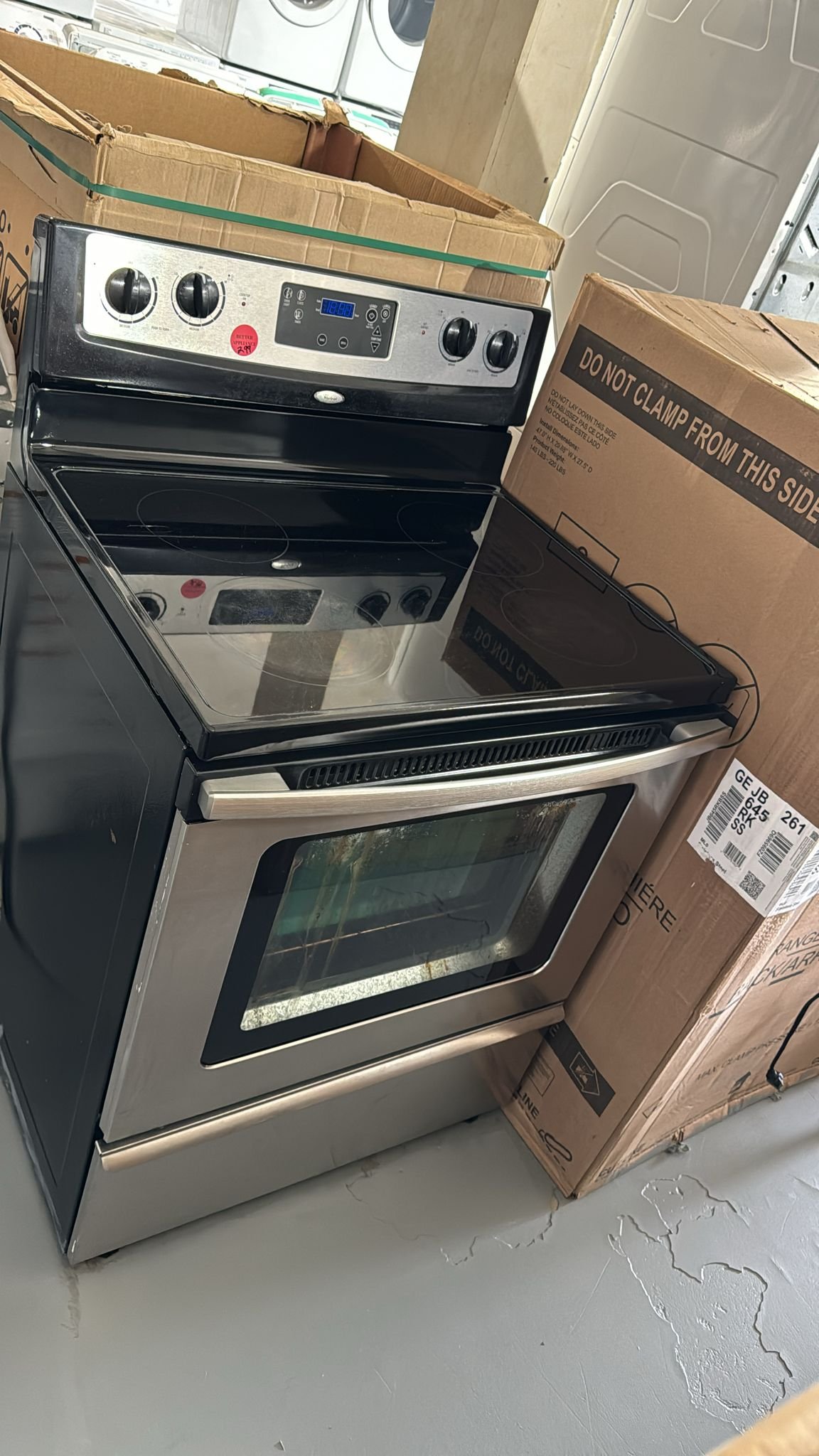 Whirlpool Electric Range Freestanding ( Used ) – Stainless