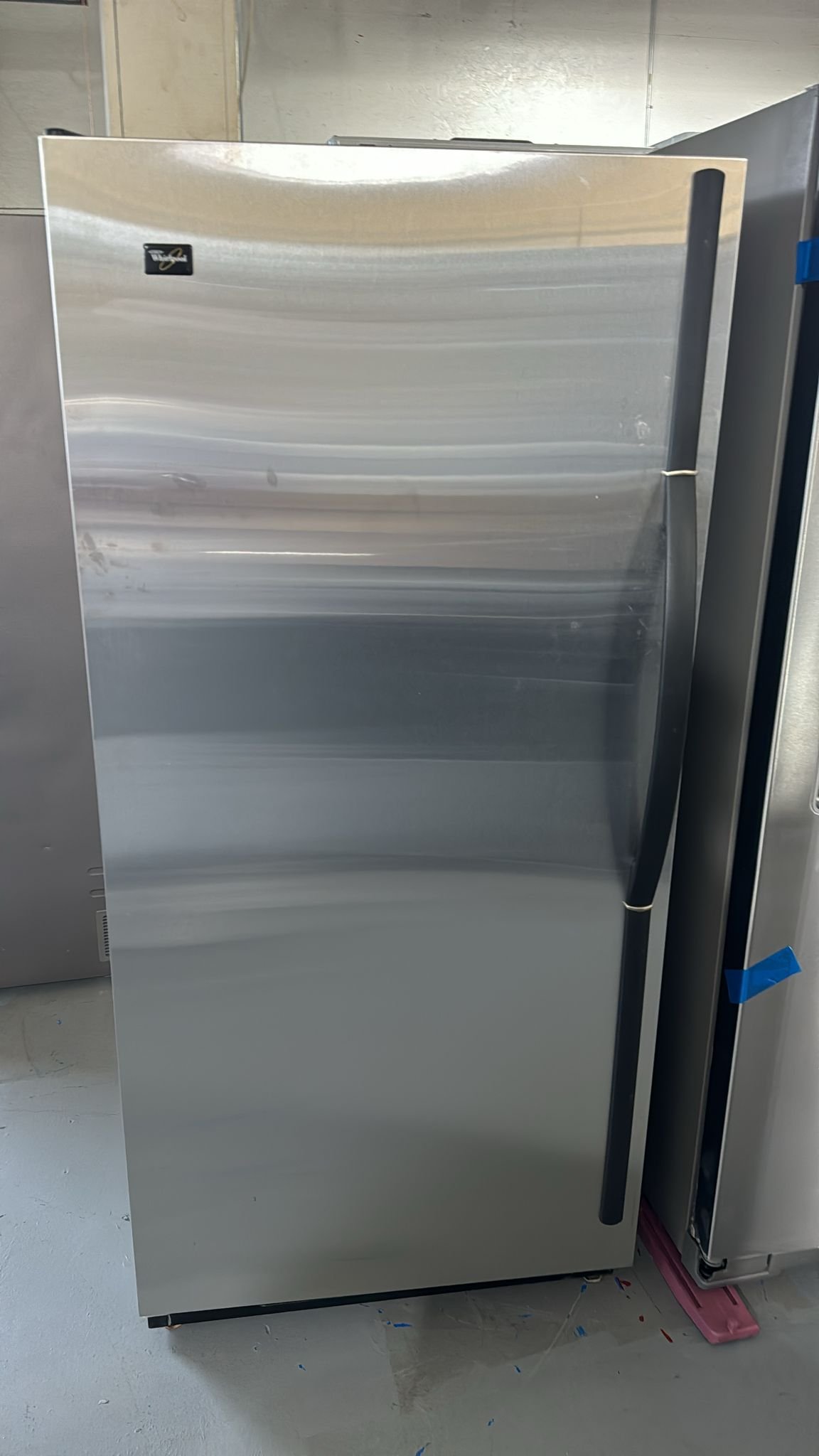 Whirlpool New Upright Freezer – Stainless