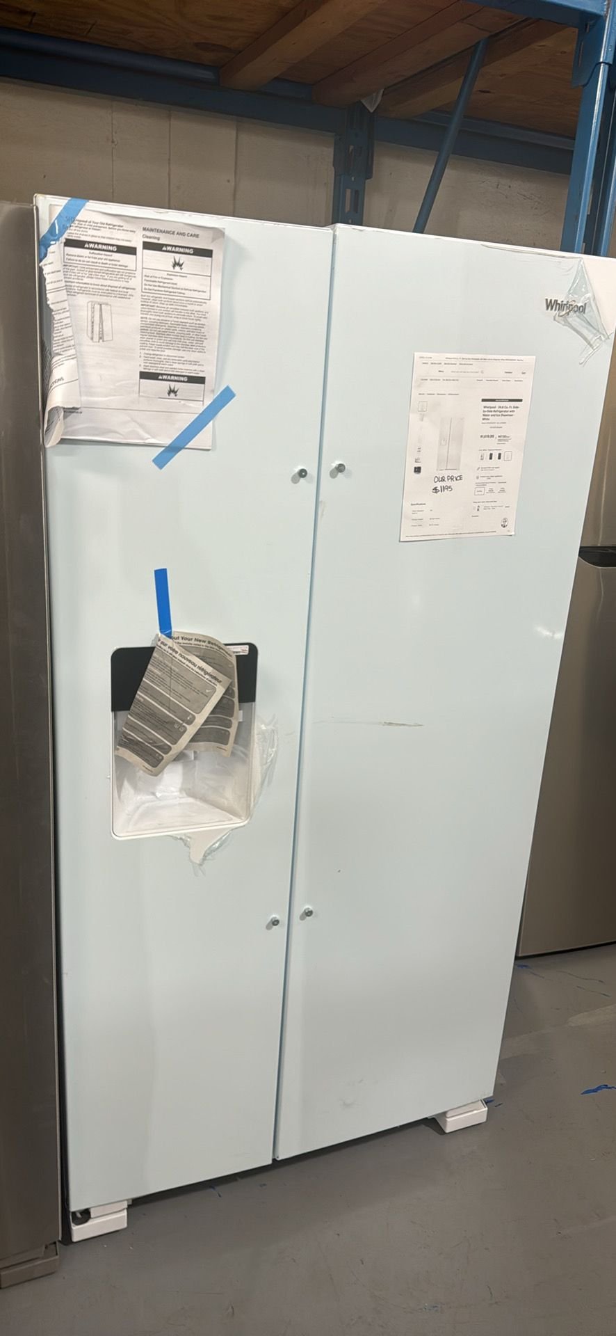 Whirlpool New Side By Side Refrigerator