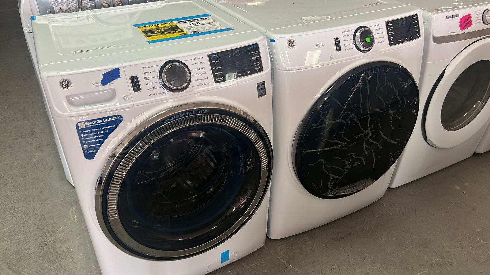 GE New Front Load Washer Dryer Set