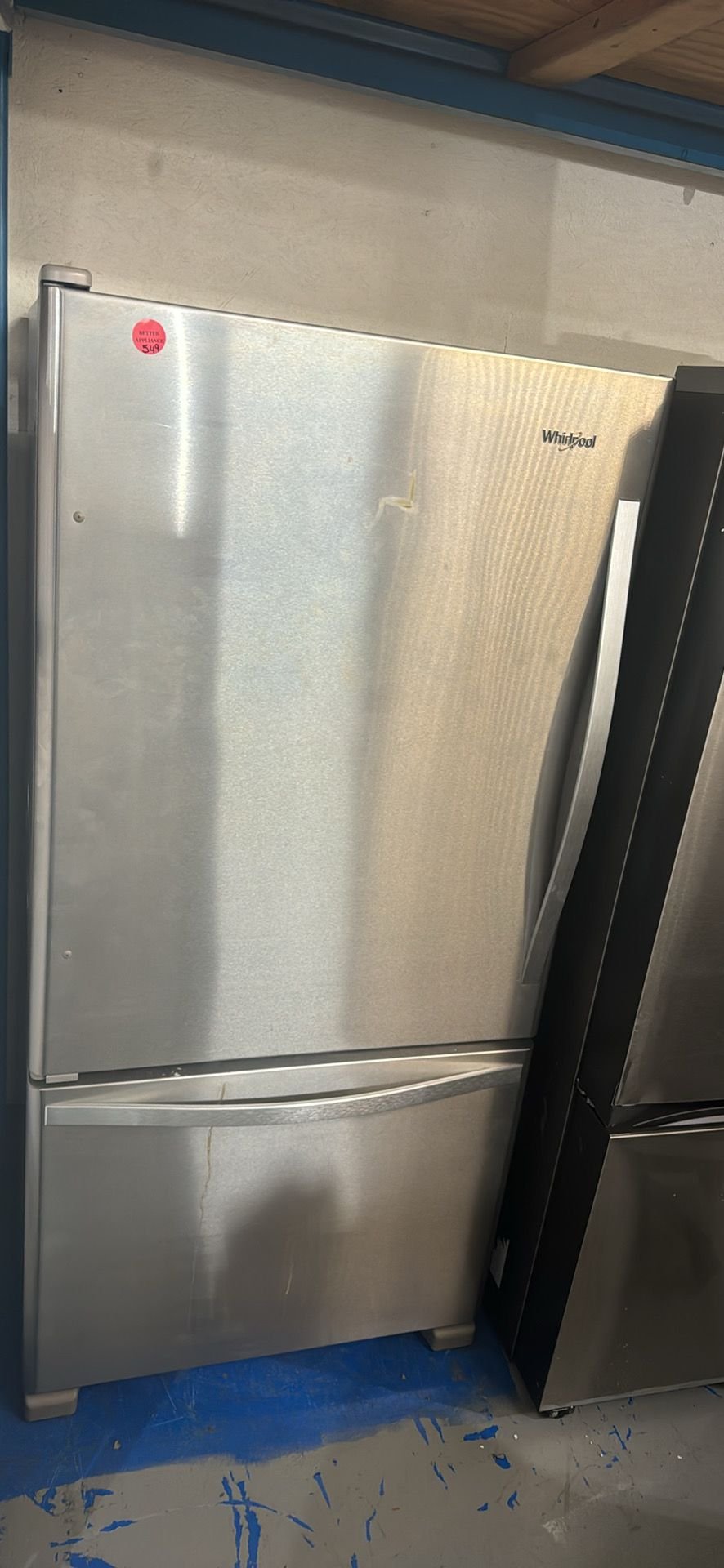 Whirlpool Used Bottom Freezer Refrigerator