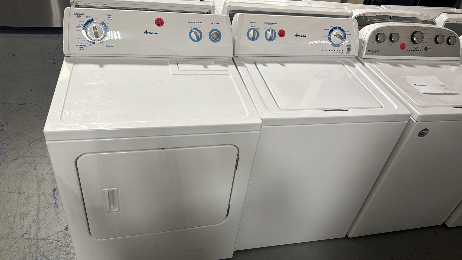 Amana Used Washer Dryer Set