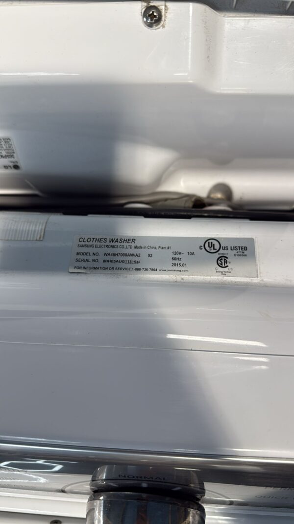 Samsung Refurbished DV45H7000EW WA45H7000AW 27'' Washer Dryer Set In Excellent Condition - Image 3