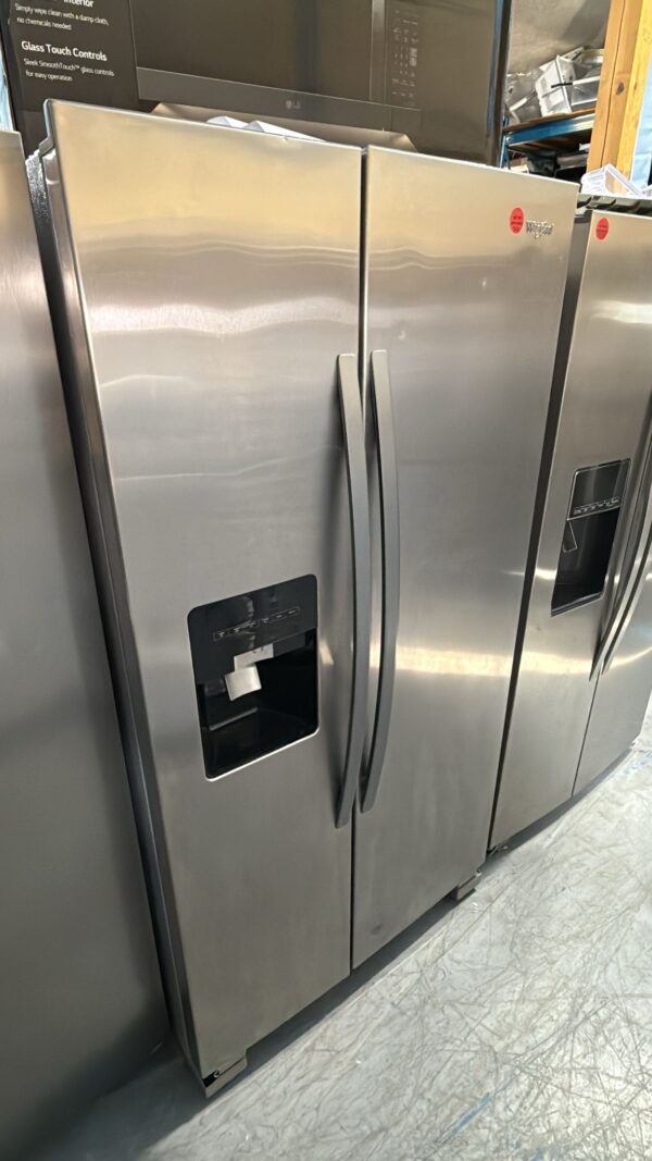 Whirlpool Used WRS315SDHM 36 Inch Freestanding Side By Side Refrigerator - Image 2