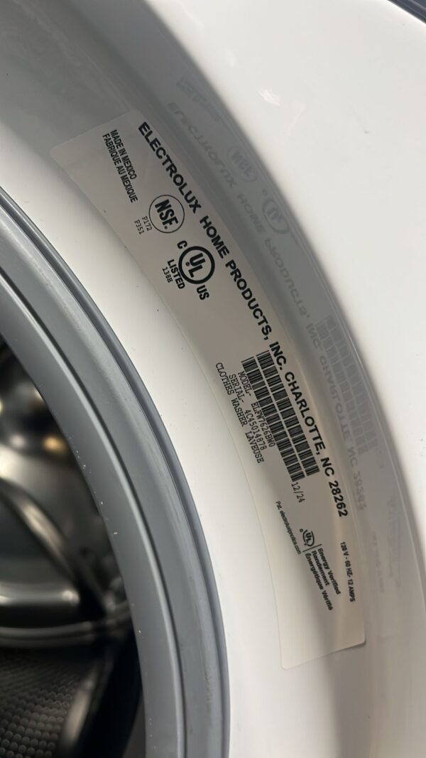 Electrolux New ELFW7626BW ELFE7626BW Front Load Washer And Dryer Set - Image 2