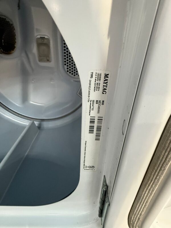 Whirlpool Used WTW4816FW MEDC465HW Washer-Dryer Set - Image 7
