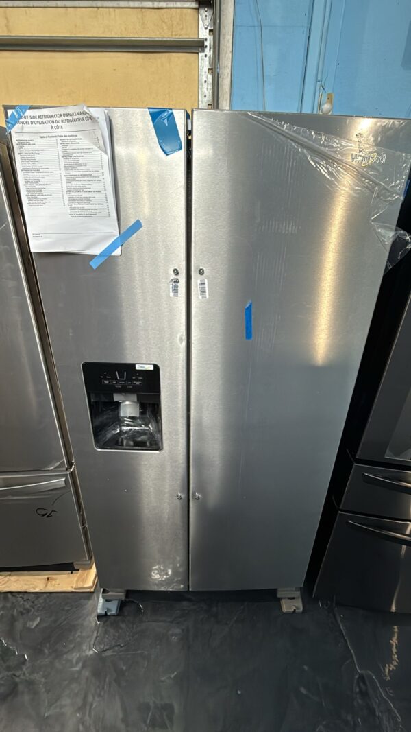 Whirlpool New WRS325SDHZ 36 Inch Freestanding Side by Side Refrigerator - Image 2