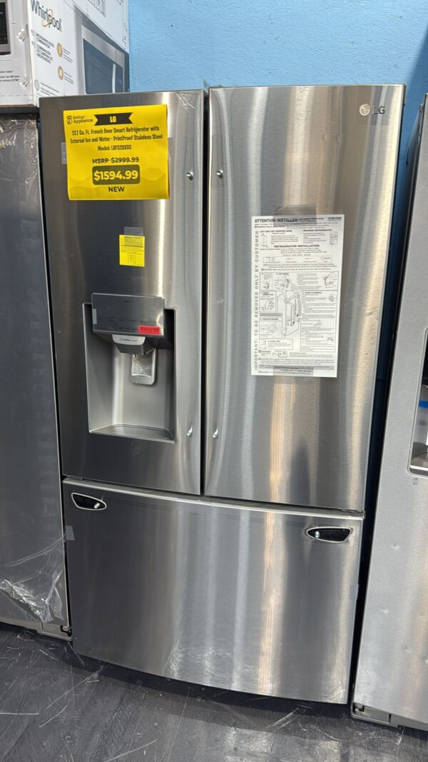 LG New LRFS28XBS 36 Inch Smart French Door Refrigerator - Image 2