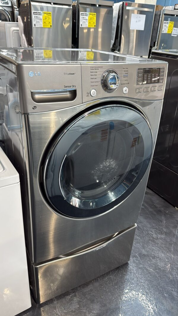LG Used DLEX3570V 27 Inch Electric Dryer - Graphite Steel - Image 2