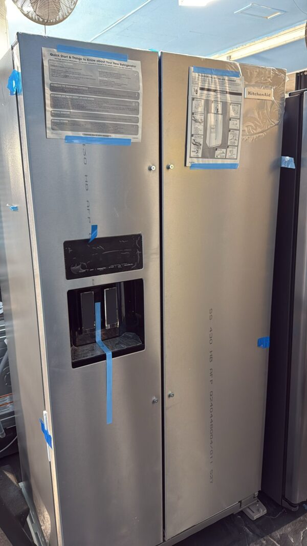 KitchenAid New KRSC703HPS05 36 Inch Side by Side Refrigerator - Image 2